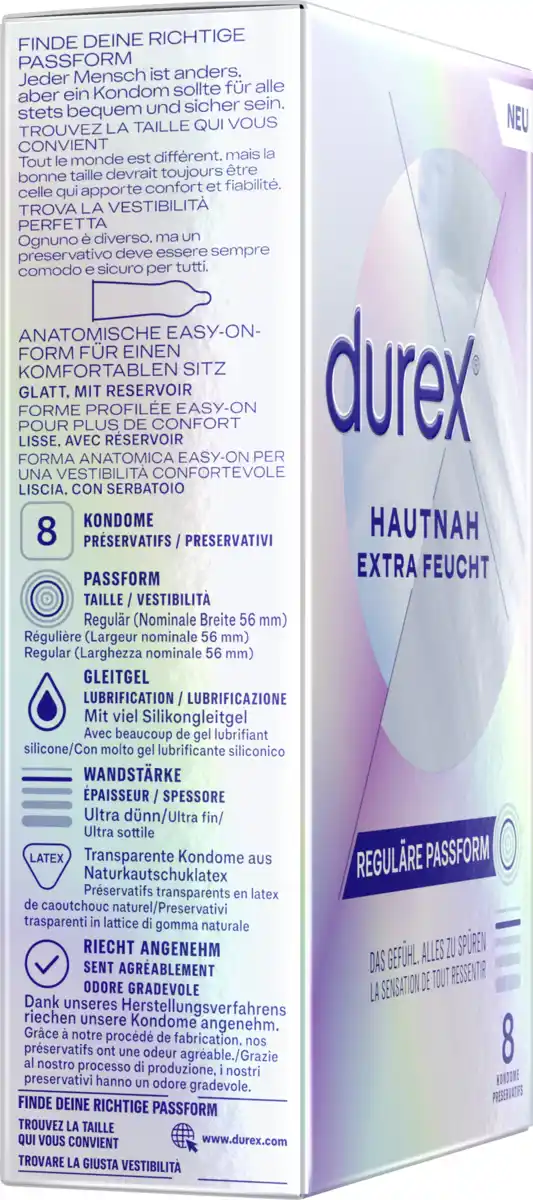 Bild 2 von Durex Hautnah Extra Feucht Kondome