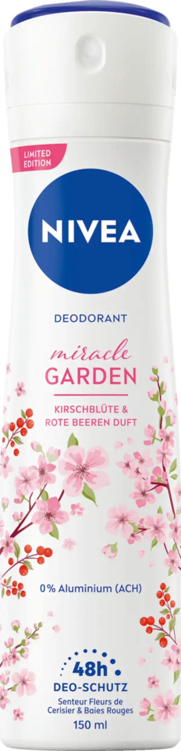 Bild 1 von NIVEA Deospray miracle Garden Kirschblüte, 150 ml