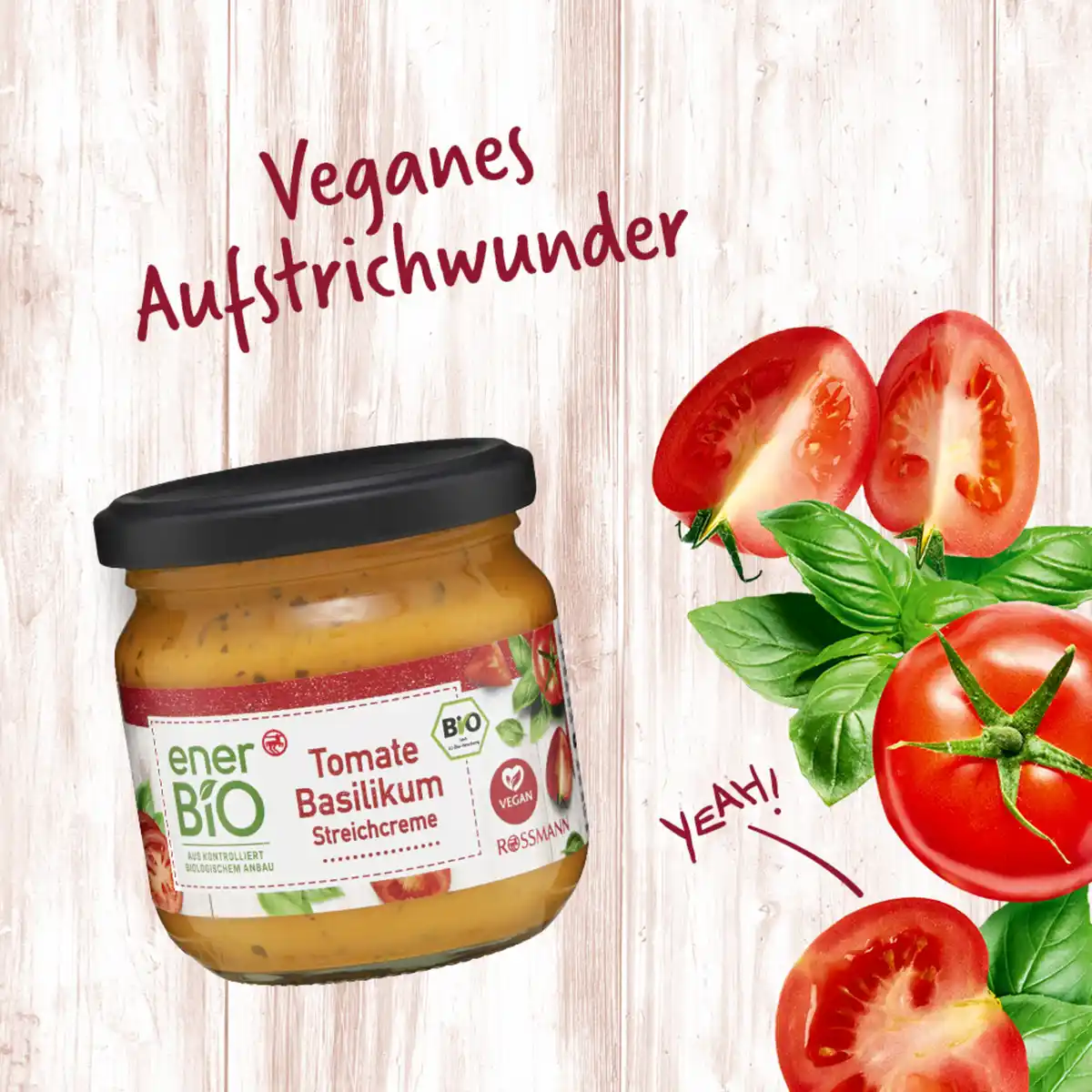 Bild 2 von enerBiO Tomate Basilikum Streichcreme, 180 g