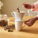 Bild 3 von Kaffeefilter aus Steinzeug, ca. 16x14x11cm