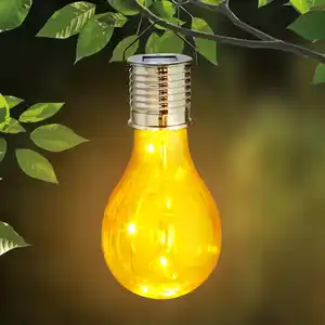 Solar-Glühbirne mit Holo-Effekt, ca. 8x15cm