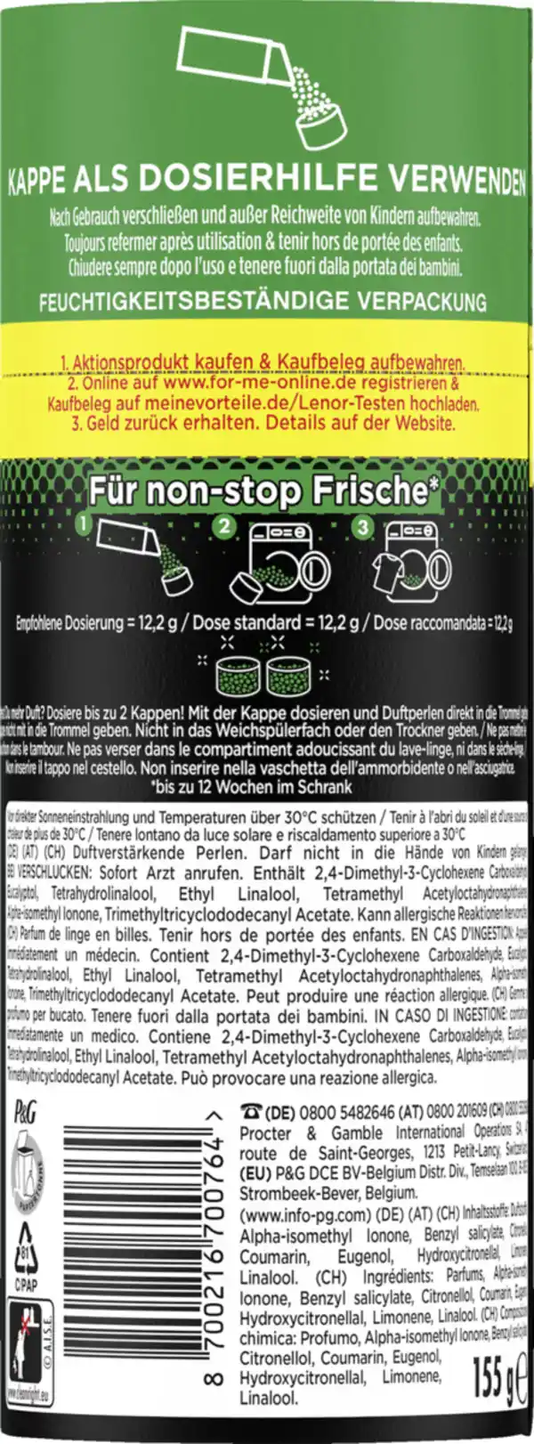 Bild 2 von Lenor Wäscheparfüm Unstoppables Duft von Ariel, 155 g