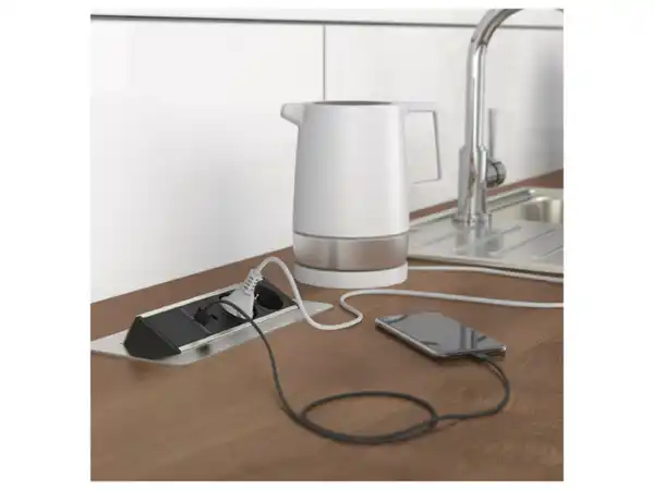 Bild 2 von Schütte Einbausteckdose für Arbeitsplatten, versenkbar