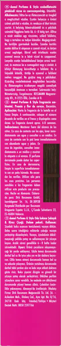 Bild 3 von domol Raumduft Pfingstrose & Kirschblüte Nachfüllpack, 90 ml