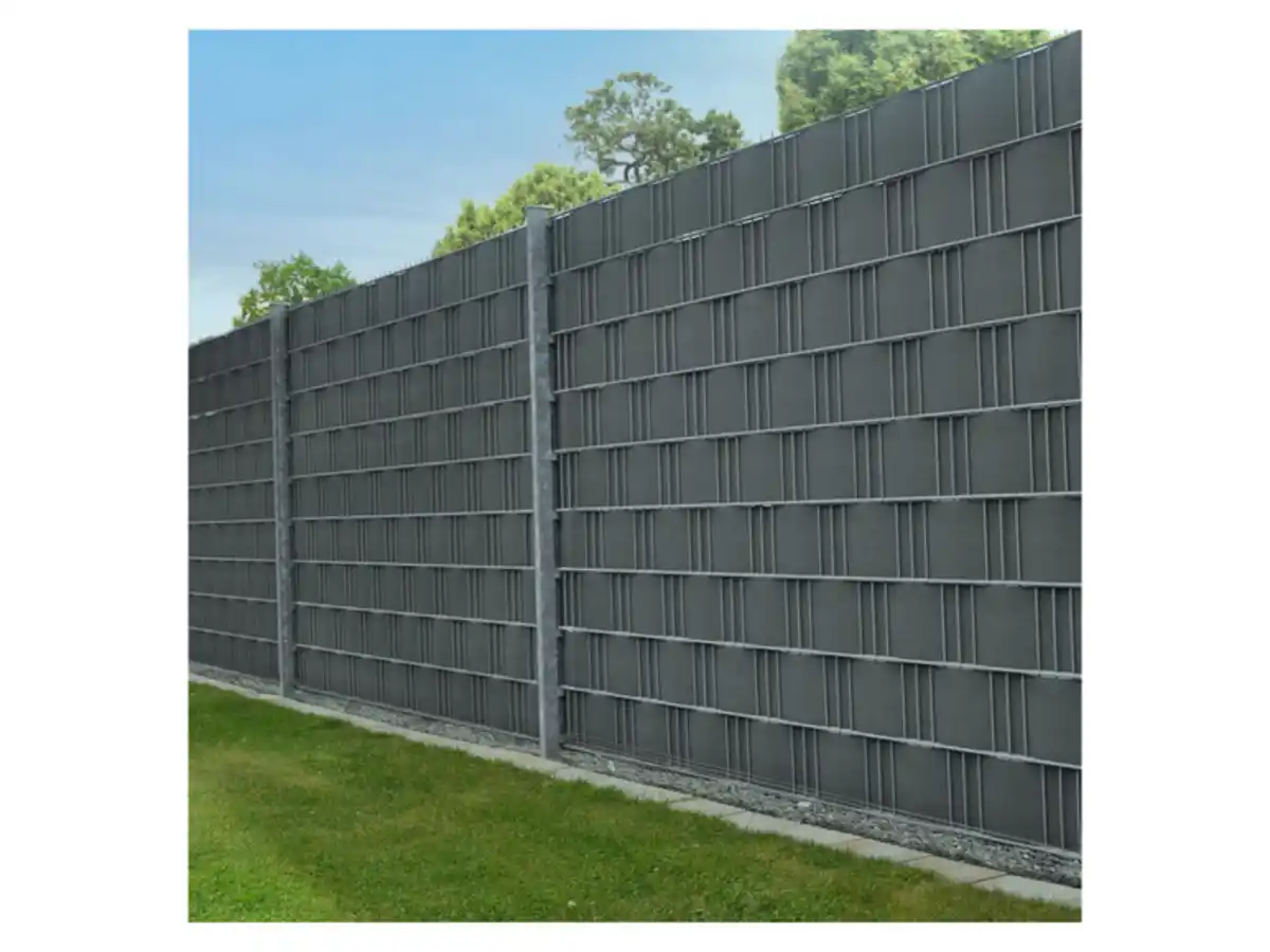 Bild 3 von Juskys Sichtschutzstreifen für Einzelstab- oder Doppelstabmattenzäune