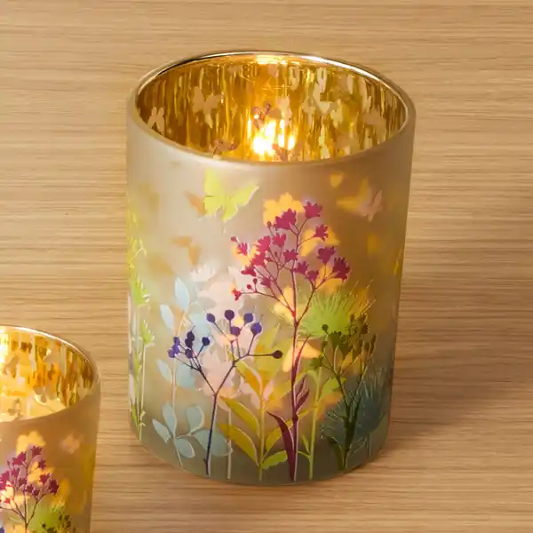 Bild 3 von Teelichthalter mit Schmetterlingsmotiv, verschiedene Größen