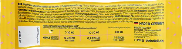Bild 2 von Pets Deli Snack Yummy Bar Huhn mit Leberpastete, 25 g