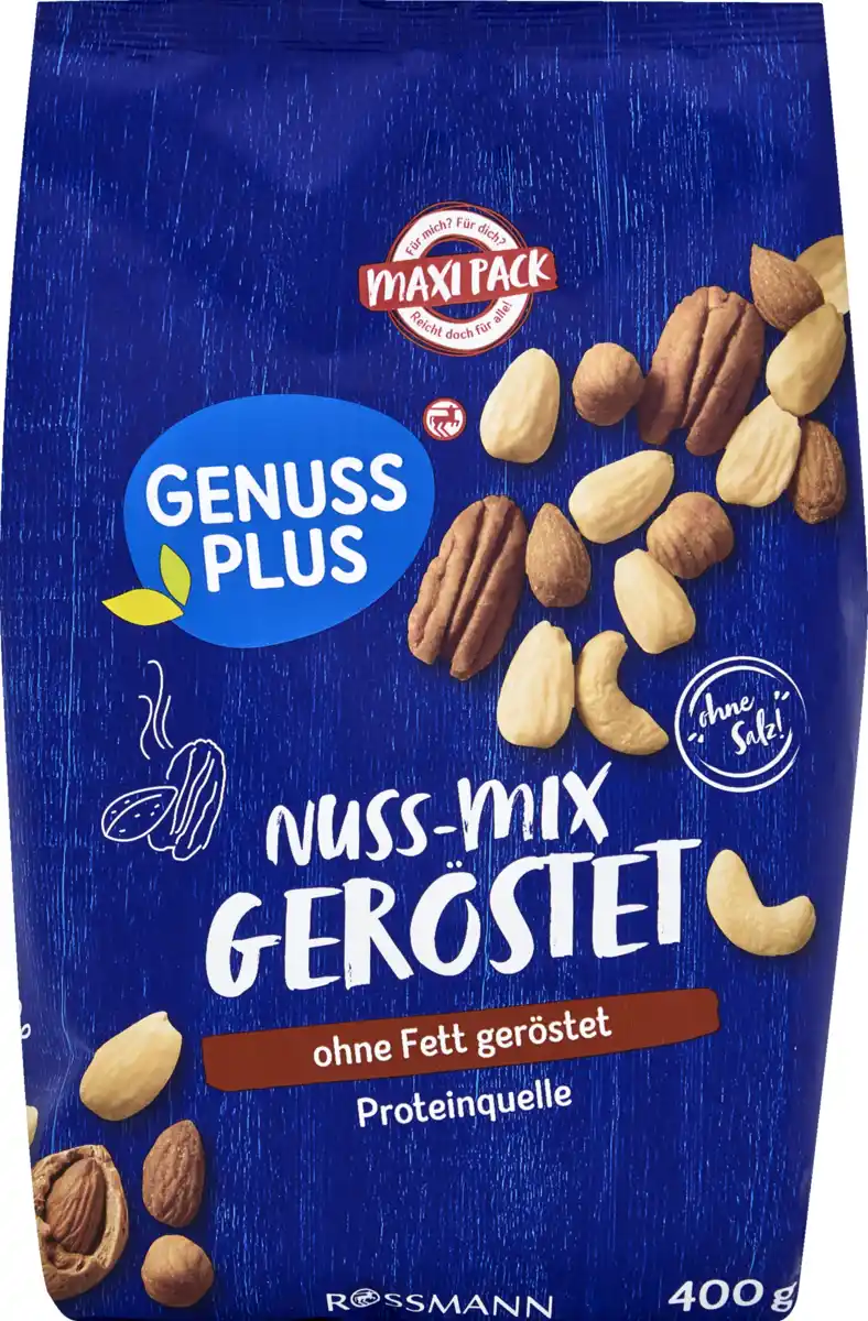 Bild 1 von GENUSS PLUS Nuss-Mix geröstet Maxi, 400 g