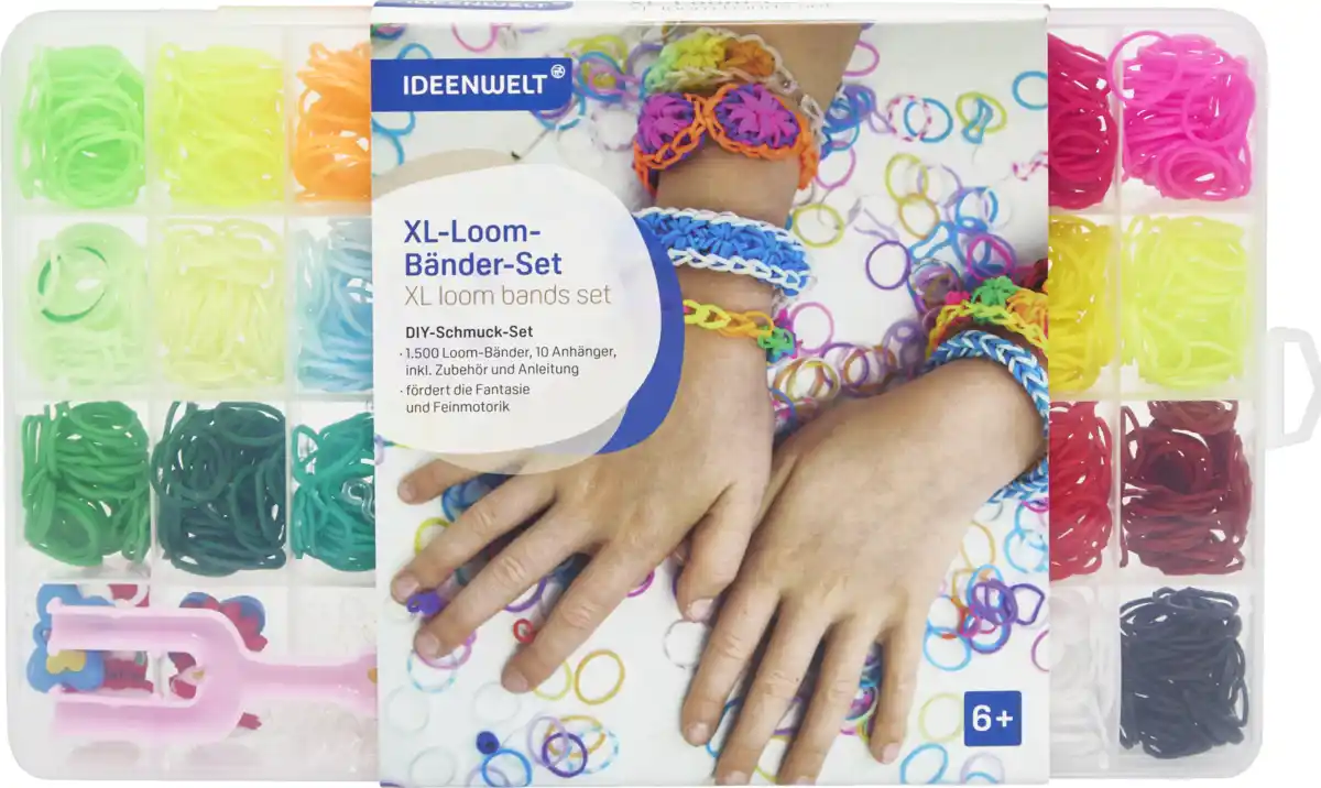 Bild 1 von IDEENWELT XL-Loom-Bänder-Set Neon