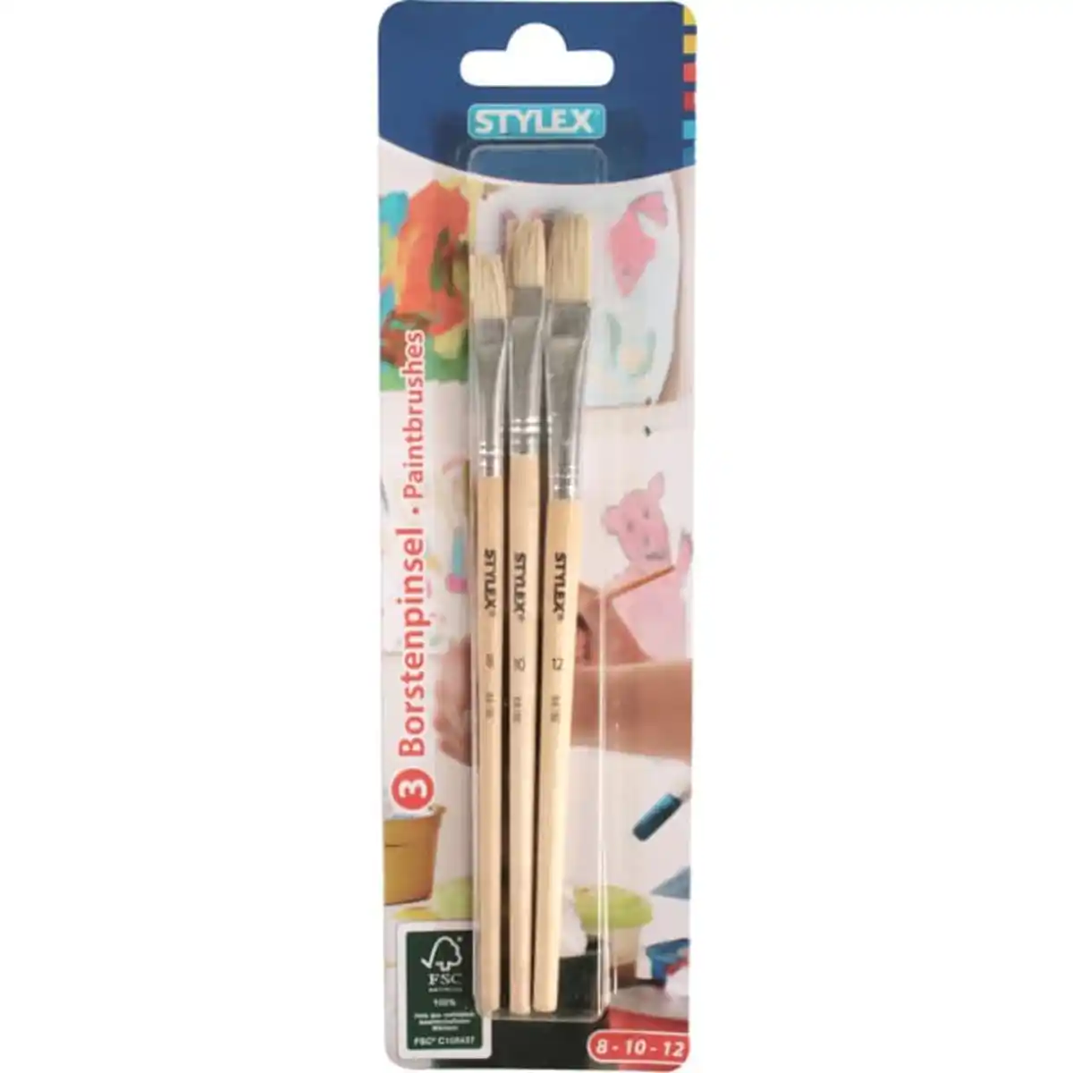 Bild 1 von Stylex - Borstenpinsel - 3er Set 8-10-12