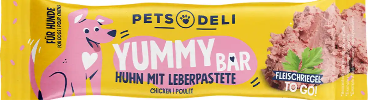 Bild 1 von Pets Deli Snack Yummy Bar Huhn mit Leberpastete, 25 g