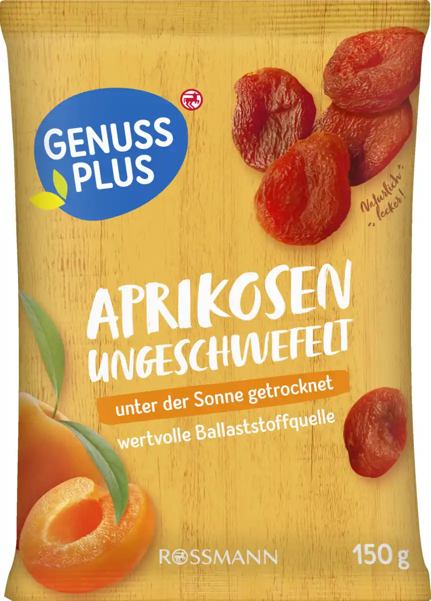 Bild 1 von GENUSS PLUS Aprikosen, ungeschwefelt, 150 g