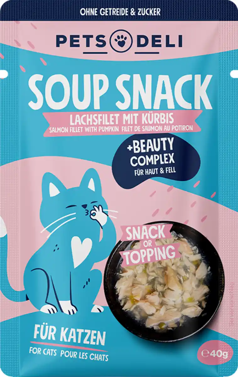 Bild 1 von Pets Deli Functional Suppe Beauty Lachs mit Kürbis, 40 g