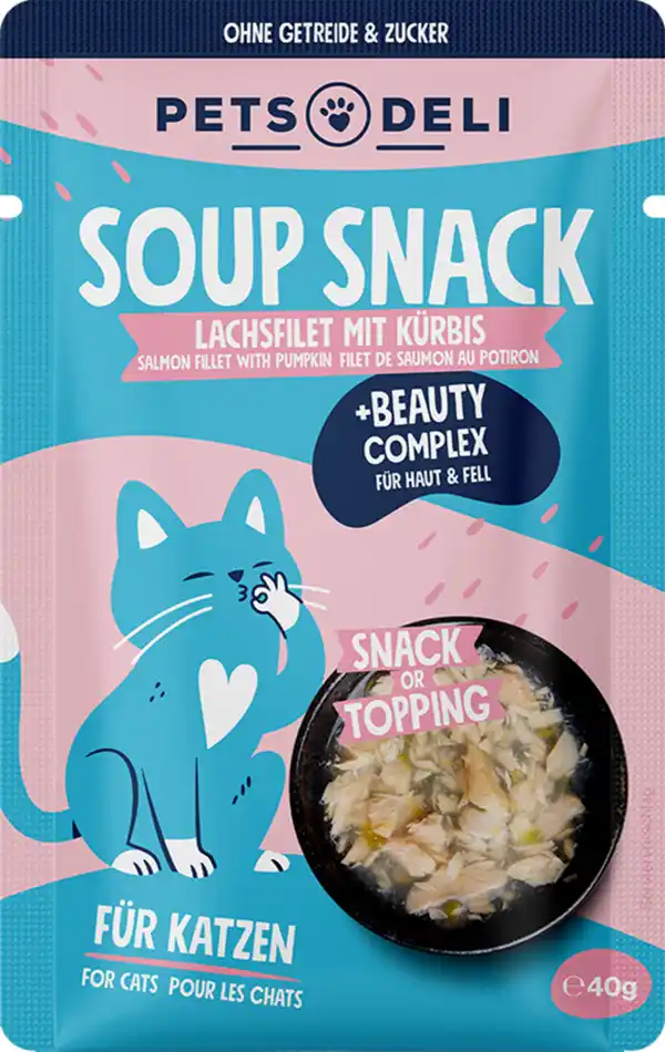 Bild 1 von Pets Deli Functional Suppe Beauty Lachs mit Kürbis, 40 g