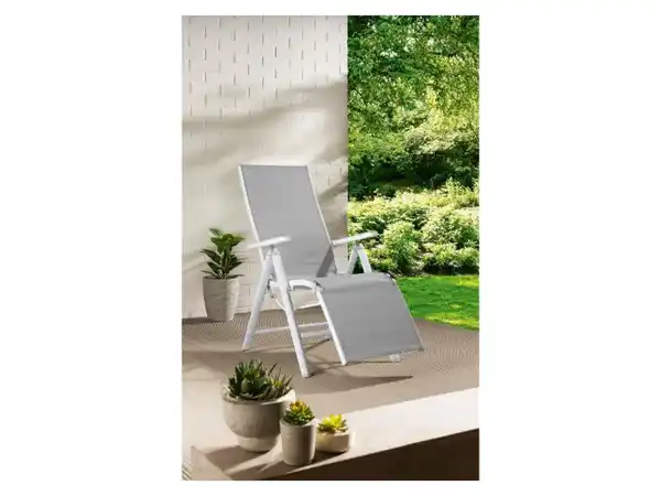 Bild 3 von LIVARNO home Alu-Relaxsessel »Houston«, weiß / hellgrau