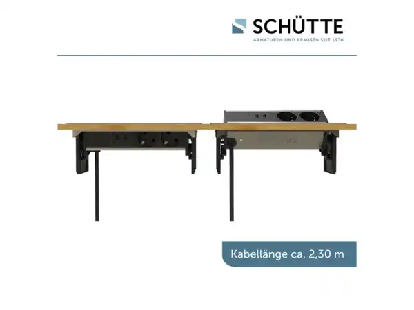 Bild 4 von Schütte Einbausteckdose für Arbeitsplatten, versenkbar