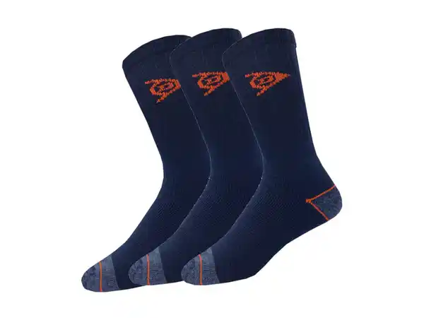 Bild 4 von DUNLOP Herren Arbeitssocken, 3 Paar, verstärkte Ferse und Spitze