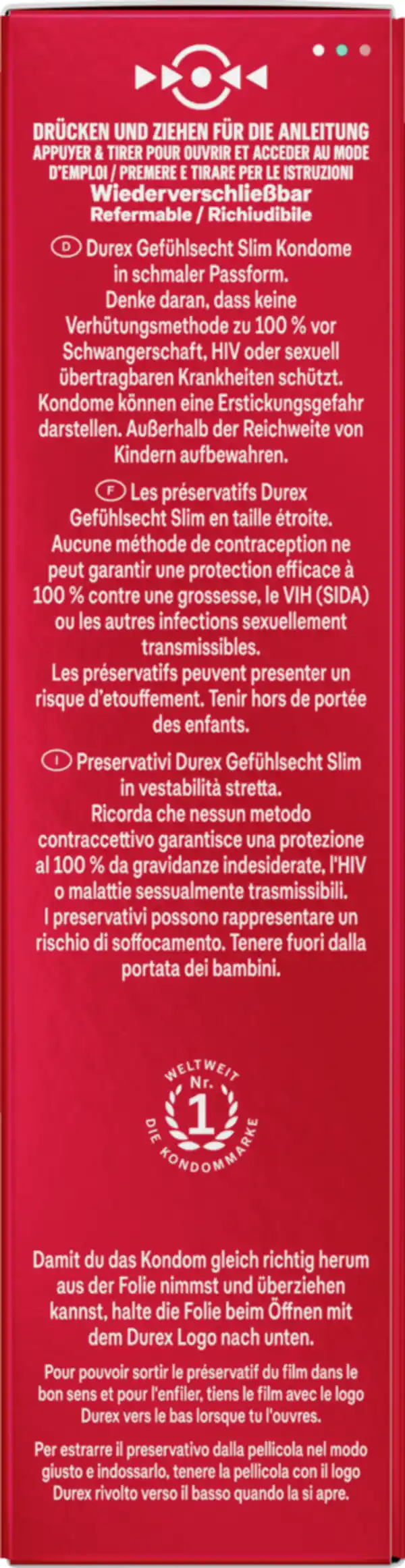 Bild 2 von Durex Gefühlsecht Slim Fit Kondome