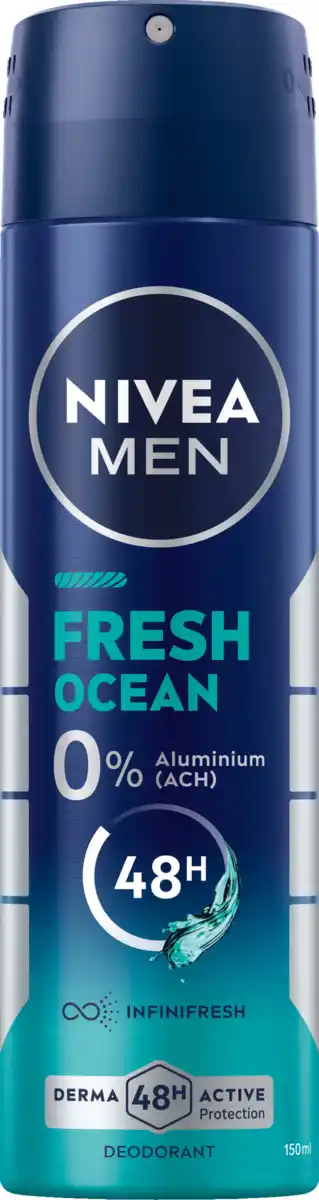 Bild 1 von NIVEA MEN Fresh Ocean Deodorant Spray, 150 ml