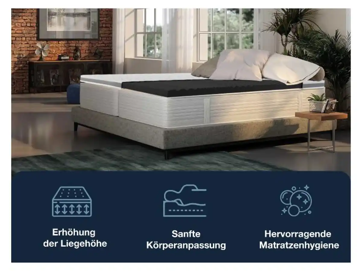 Bild 3 von Hn8 Schlafsysteme 7-Zonen Gelschaum-Topper »Dynamic Soft Comfort« inkl. TENCEL™-Bezug