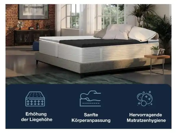 Bild 3 von Hn8 Schlafsysteme 7-Zonen Gelschaum-Topper »Dynamic Soft Comfort« inkl. TENCEL™-Bezug