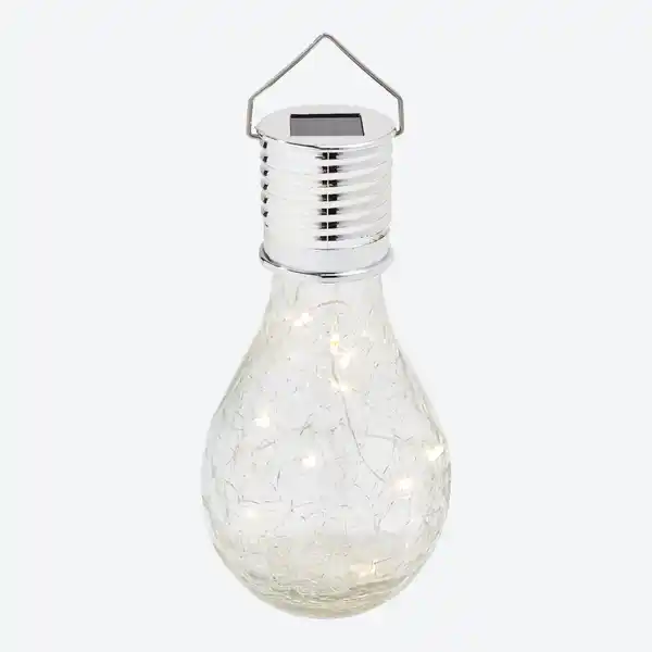 Bild 3 von Solar-Glühbirne mit Crackle-Optik, ca. 7,5x7,5x15,5cm