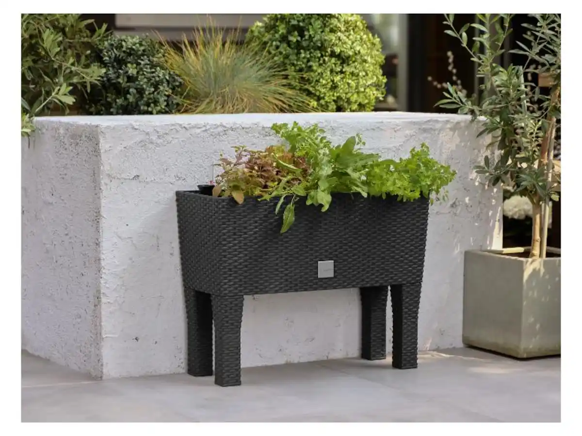 Bild 2 von PARKSIDE® 2-in-1-Hochbeet, in Rattan-Optik, L 60 x B 25 cm