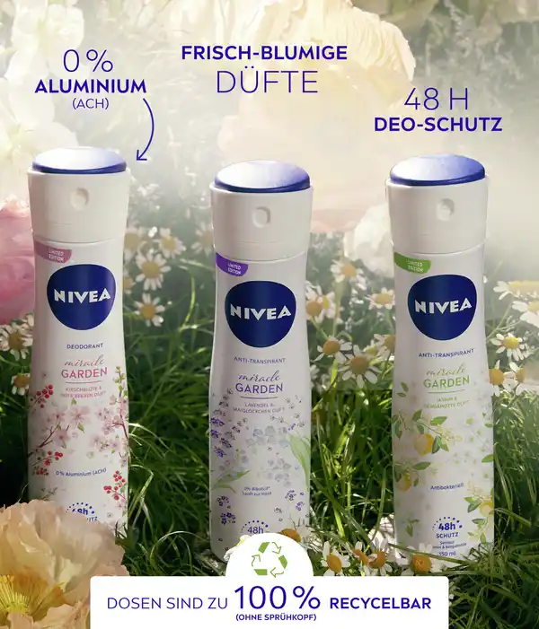 Bild 4 von NIVEA Deospray miracle Garden Kirschblüte, 150 ml