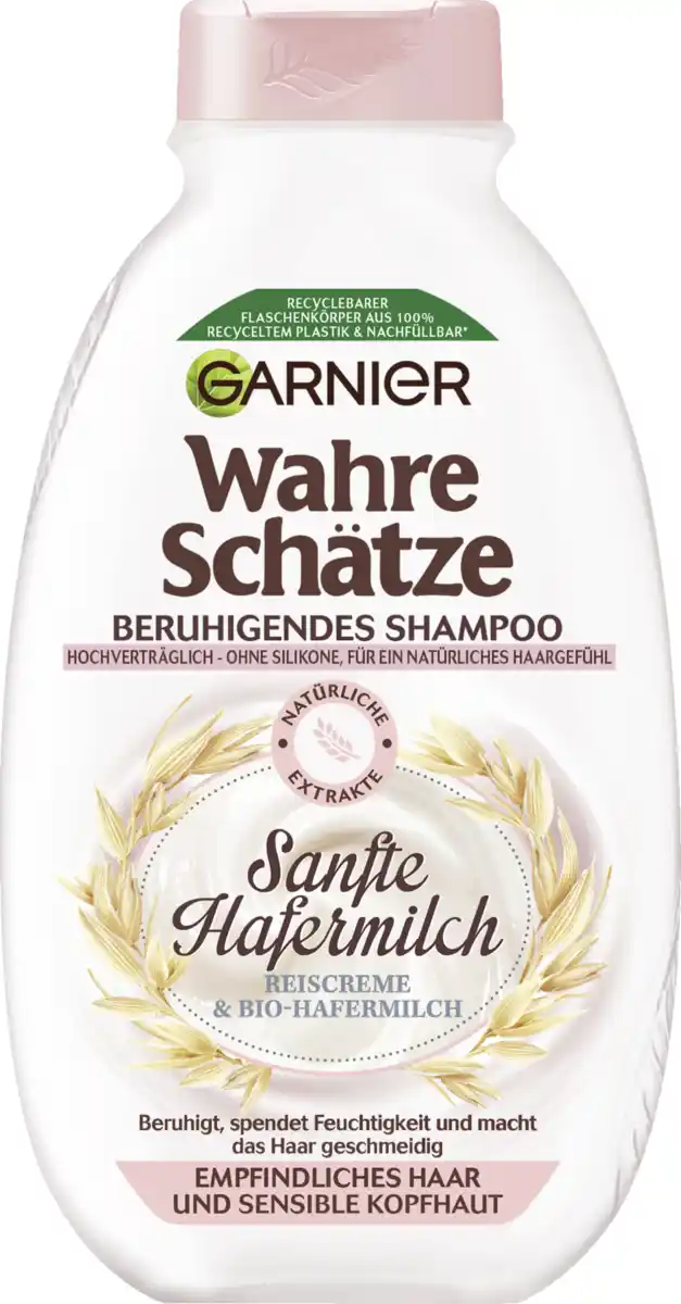 Bild 1 von Garnier Wahre Schätze Shampoo Sanfte Hafermilch Empfindliches Haar & Sensible Kopfhaut, 250 ml