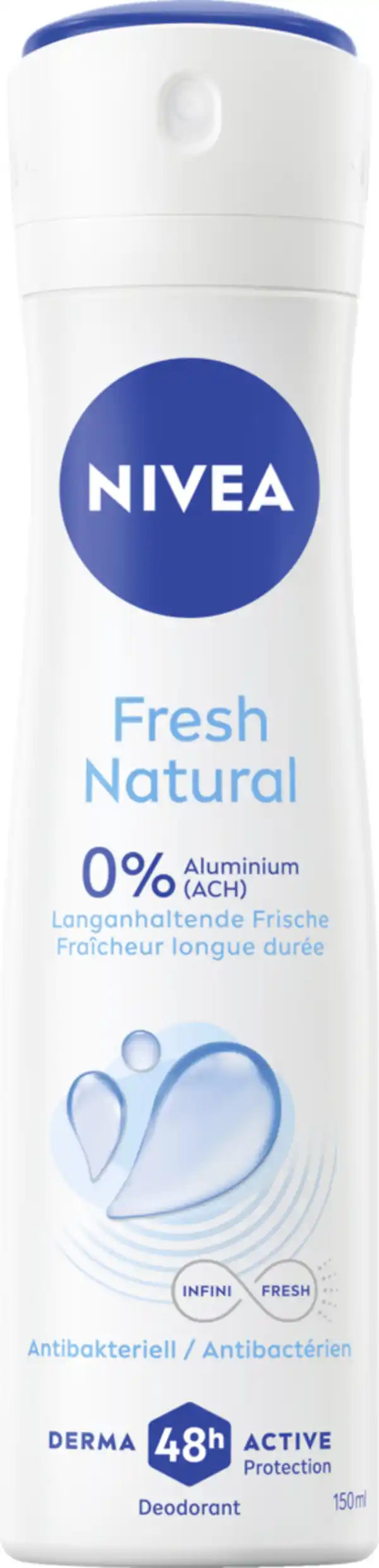 Bild 1 von NIVEA Fresh Natural Deodorant Spray, 150 ml