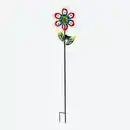 Bild 2 von Solarstab mit Metallblume, Höhe ca. 90cm