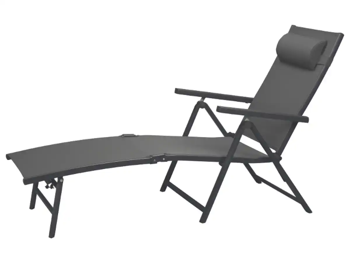 Bild 4 von LIVARNO home Alu-Liegestuhl »Houston«, mit Armlehne, grau