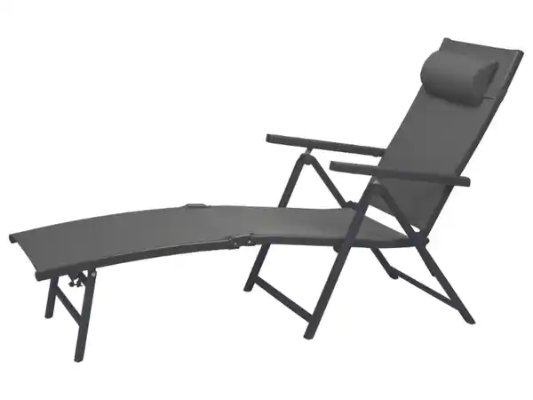 Bild 4 von LIVARNO home Alu-Liegestuhl »Houston«, mit Armlehne, grau