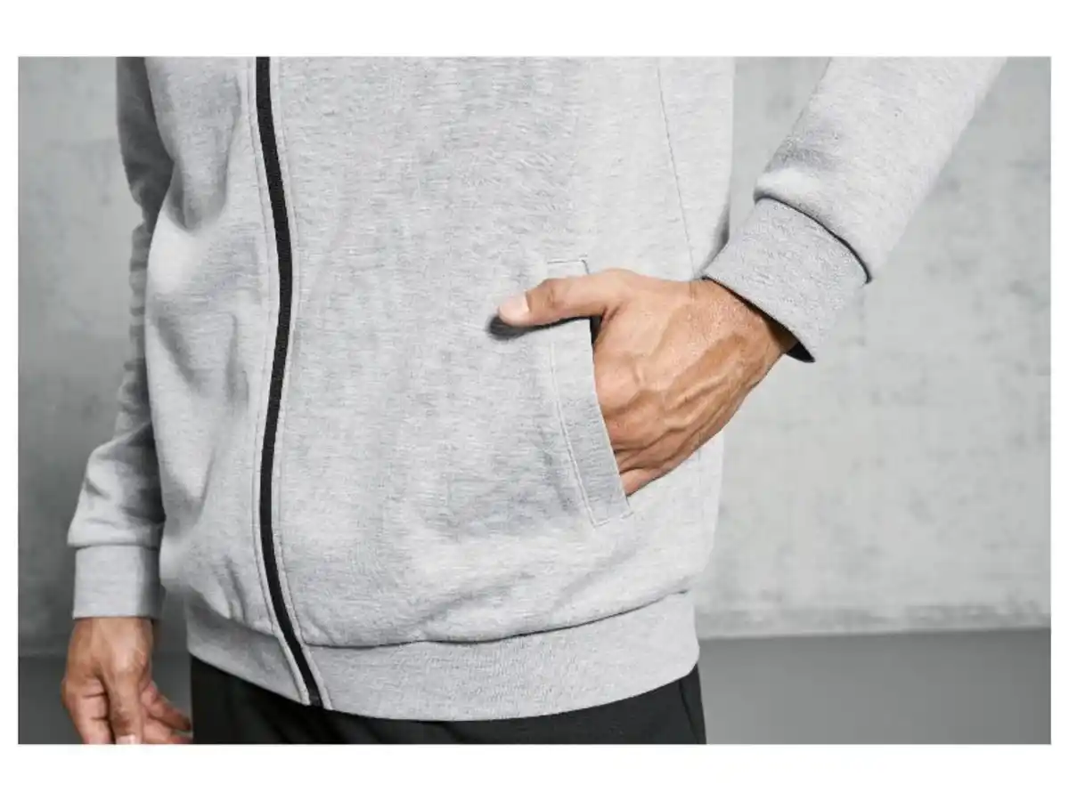 Bild 4 von CRIVIT Herren Sweatjacke, mit Baumwolle