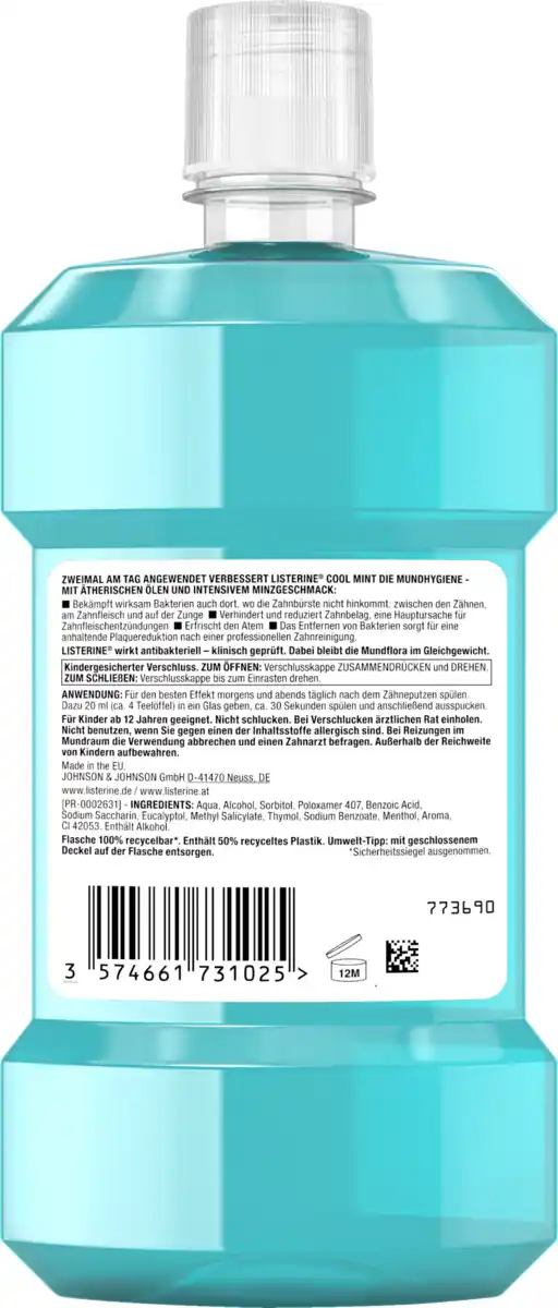 Bild 4 von Listerine Mundspülung Cool Mint, 500 ml