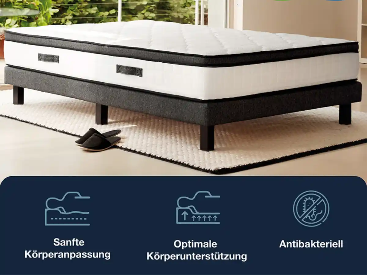 Bild 3 von Hn8 Schlafsysteme 7-Zonen Taschenfederkern-Matratze Supreme TFK GEL mit integriertem Gelschaumtopper