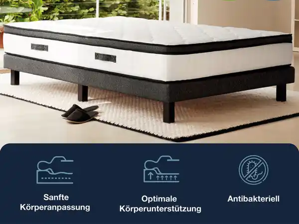 Bild 3 von Hn8 Schlafsysteme 7-Zonen Taschenfederkern-Matratze Supreme TFK GEL mit integriertem Gelschaumtopper