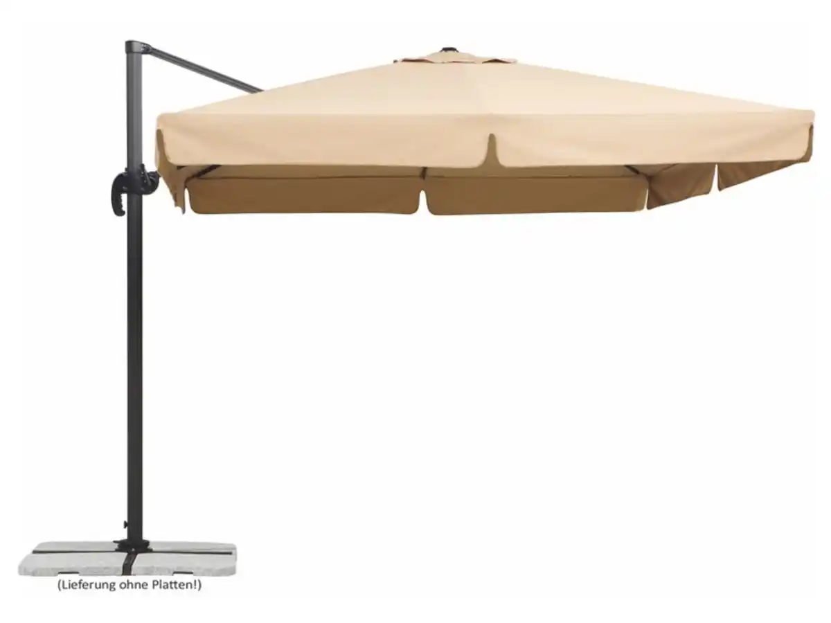 Bild 2 von Schneider Schneider Ampelschirm »RHODOS«, quadratisch, inklusive Schutzhülle, mit Alu-Stahl-Gestell