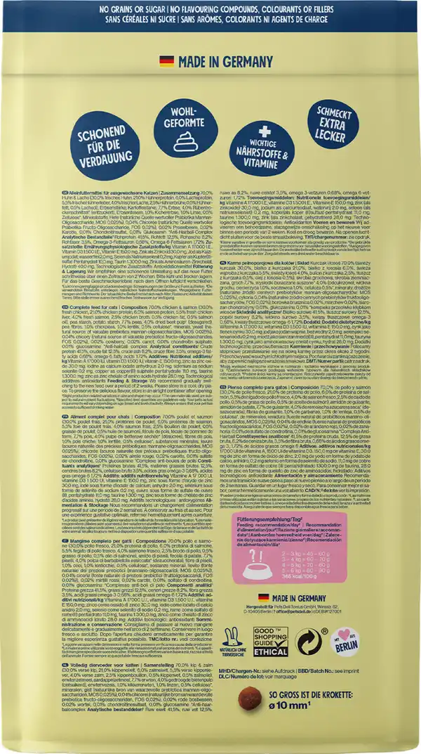 Bild 2 von Pets Deli Trockenfutter Extra Meat Huhn & Lachs mit Kichererbsen und Linsen, 2 kg