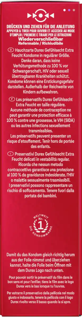Bild 2 von Durex Gefühlsecht Extra Feucht Kondome
