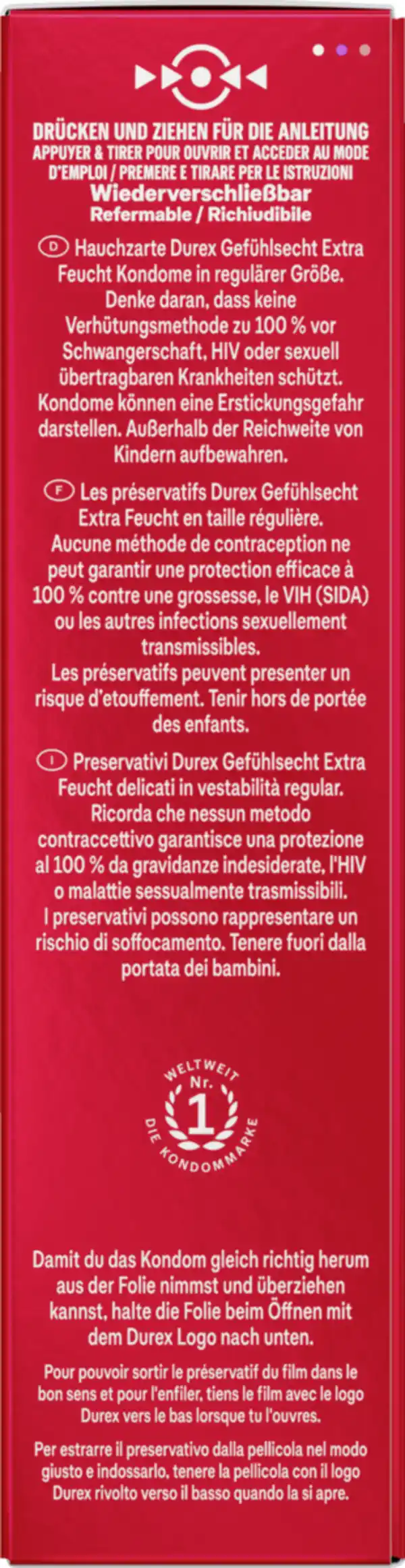 Bild 2 von Durex Gefühlsecht Extra Feucht Kondome