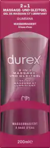 Durex 2in1 Massage & Gleitgel Guarana, 200 ml