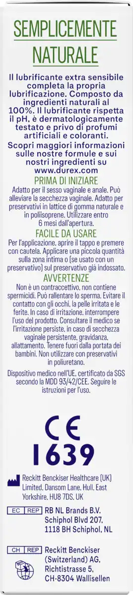 Bild 3 von Durex naturals Gleitgel Extra Sensitive, 50 ml