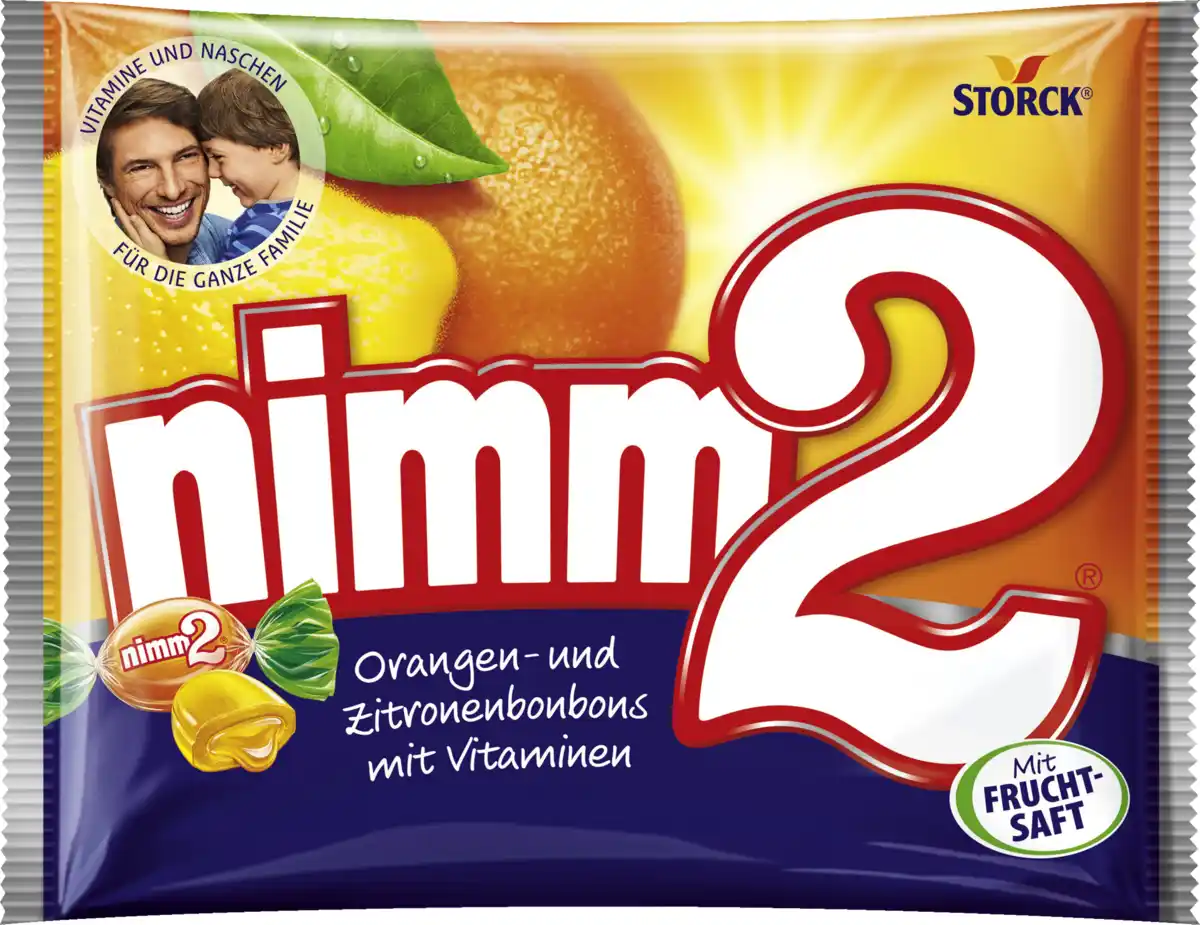 Bild 1 von Storck nimm2 Orangen- und Zitronenbonbons mit Vitaminen, 145 g