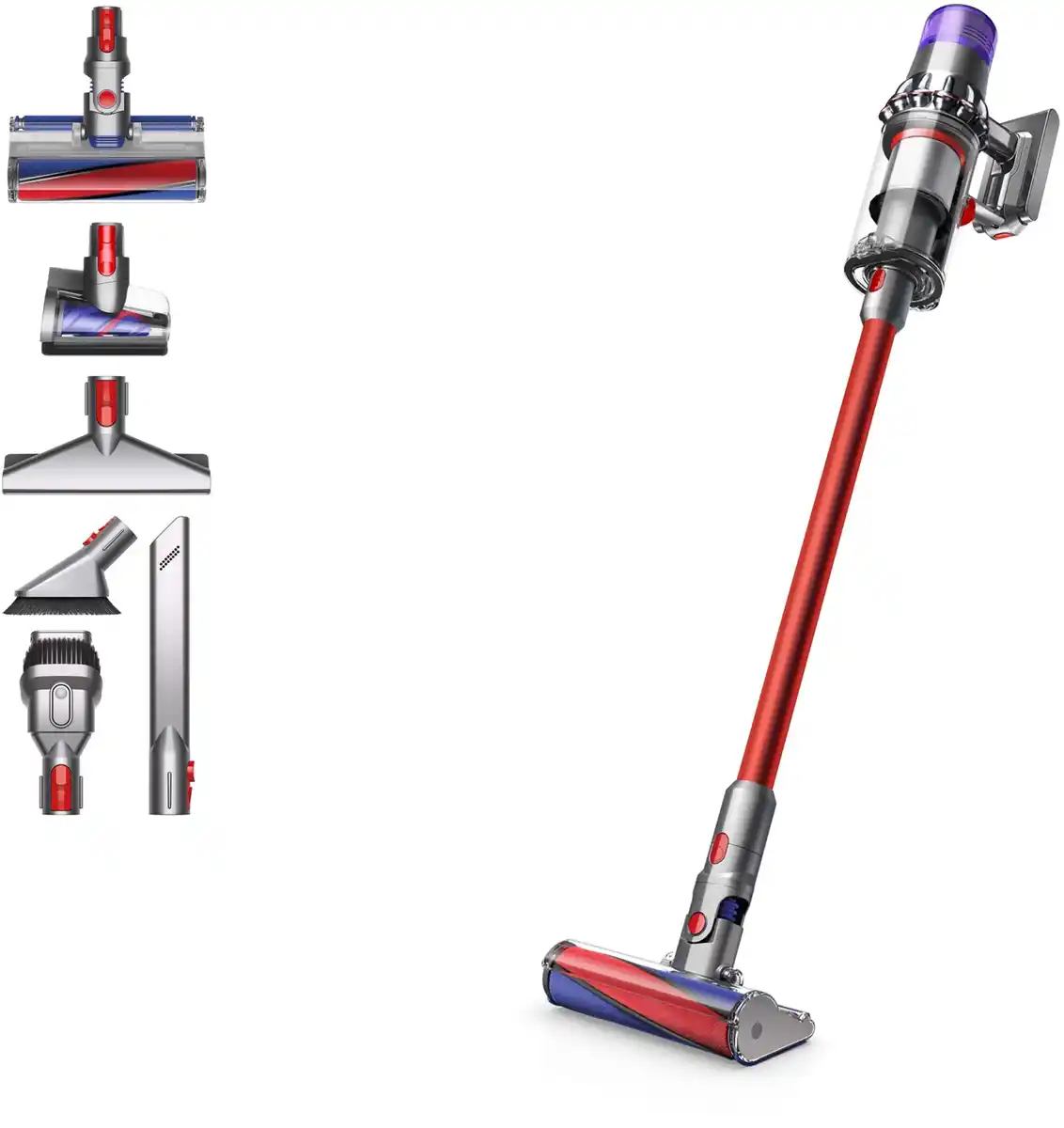 Bild 1 von V11 Fluffy Akku-Stielstaubsauger Nickel / Rot