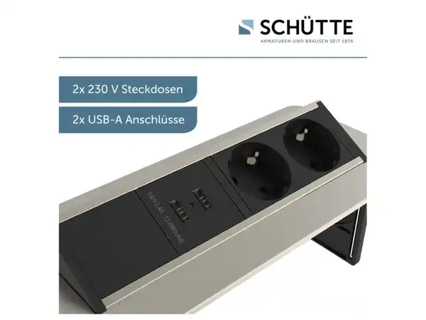 Bild 3 von Schütte Einbausteckdose für Arbeitsplatten, versenkbar