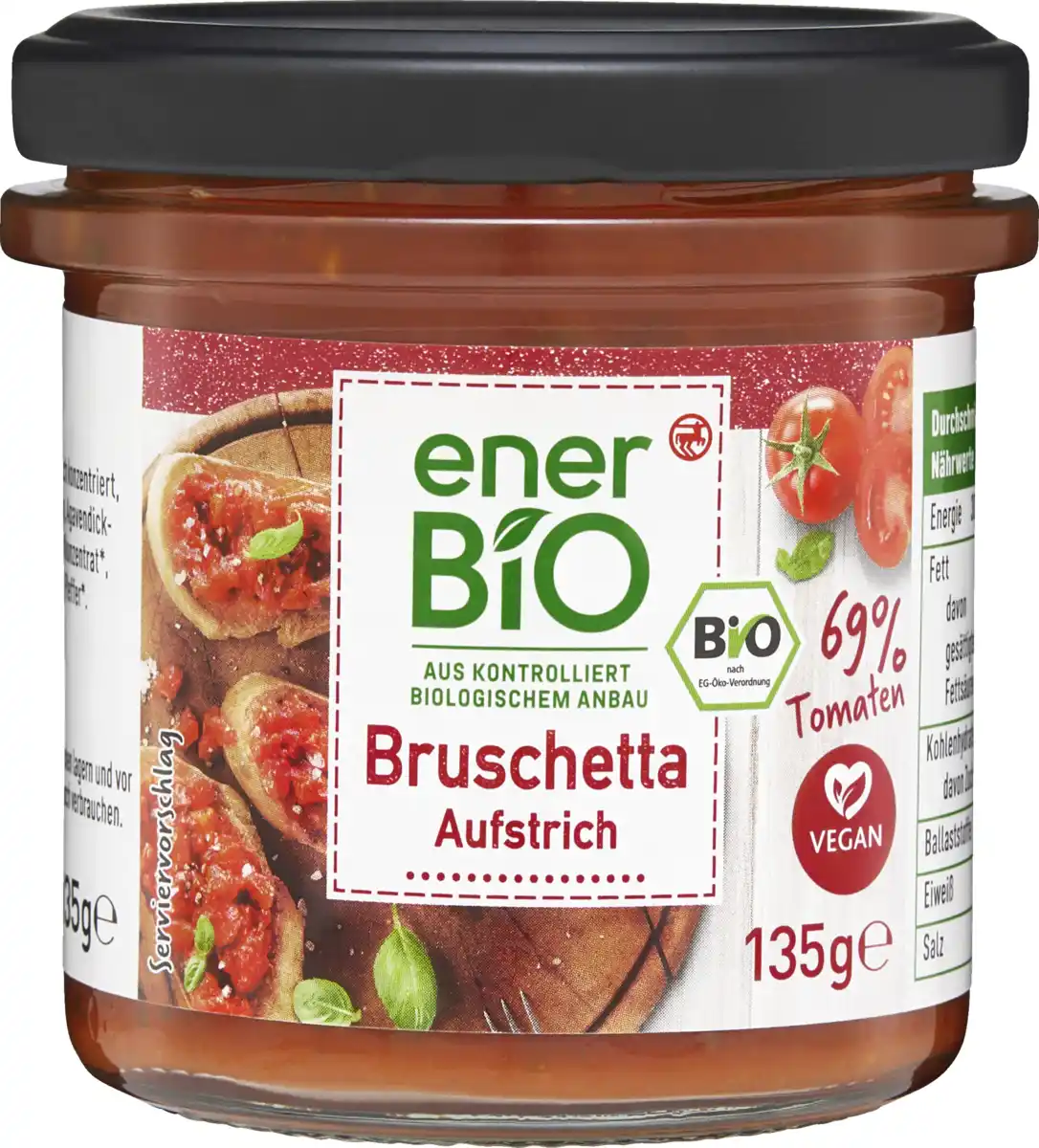 Bild 1 von enerBiO Bruschetta Aufstrich, 135 g