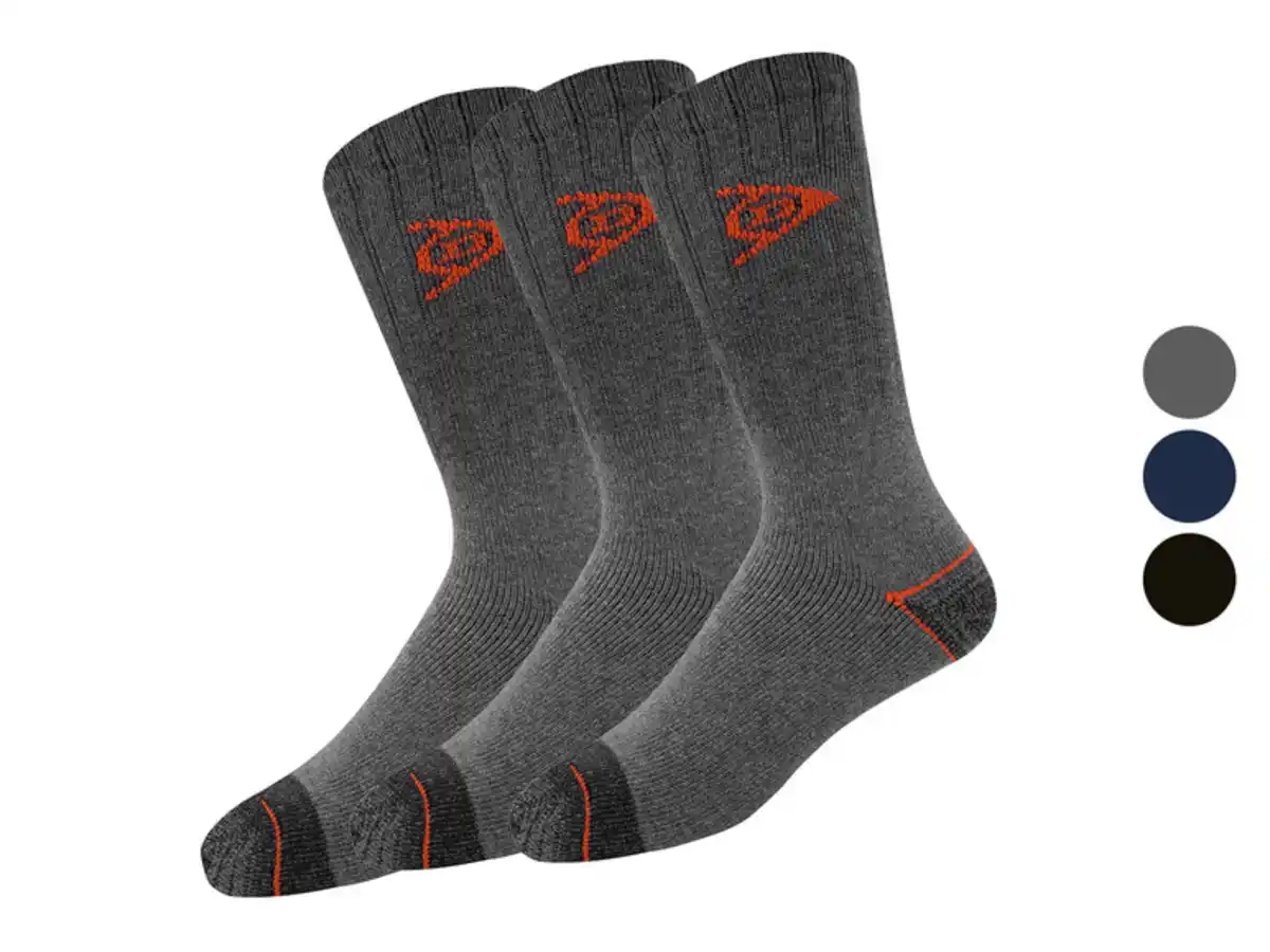 Bild 1 von DUNLOP Herren Arbeitssocken, 3 Paar, verstärkte Ferse und Spitze