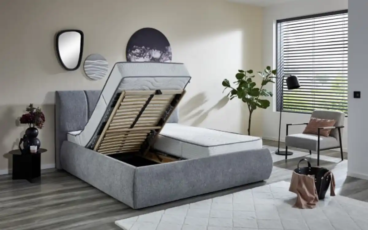 Bild 3 von Polsterbett PB130 Vail, silber, 180 x 200 cm