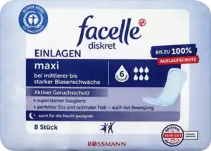 facelle Hygiene-Einlagen Maxi